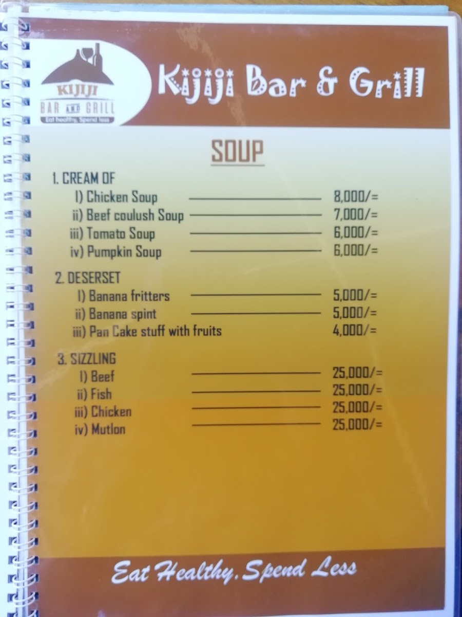 Menu Kijiji Bar & Grill-4